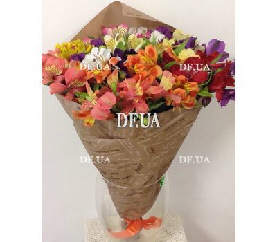 Alstroemeria flowers in bouquet - view 2