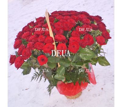 Basket 101 roses - view 1
