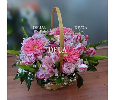 Basket of flowers for the newlyweds - view 2