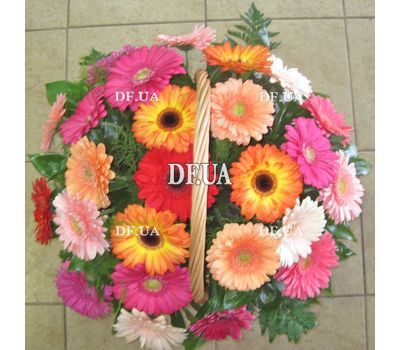 Basket with gerberas - view 2