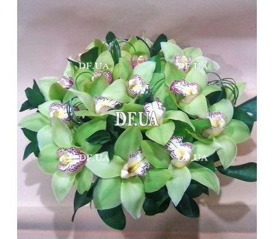 Glorious basket of orchids - view 1