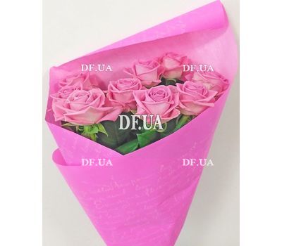 Small bouquet of 9 pink roses - view 3