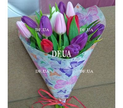Bouquet of 15 tulips - view 8