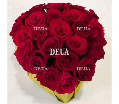 Composition of flowers heart - view 2