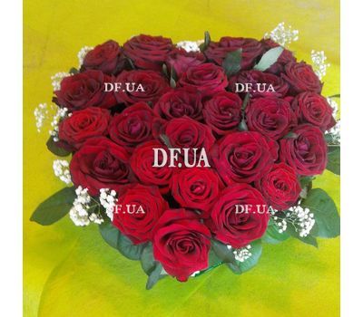 Composition of flowers heart - view 4