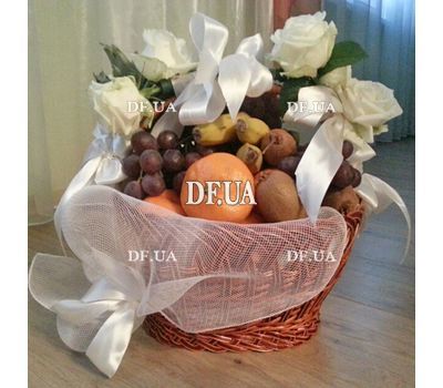 Basket with fruits and flowers buy - view 1