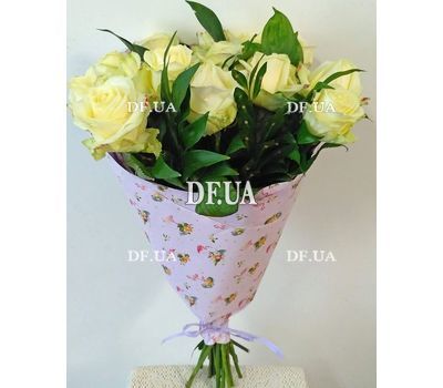 Bouquet of 15 roses in craft - view 6