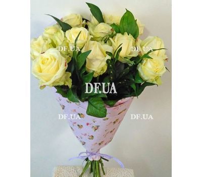 Bouquet of 15 roses in craft - view 7