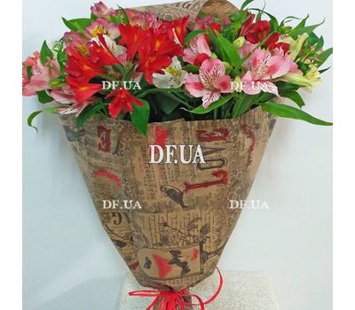 Alstroemeria flowers in bouquet - view 9