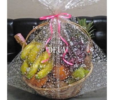 Корзина с фруктами и шампанским - вид 5