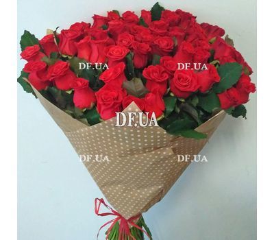 Bouquet of 55 red roses - view 4