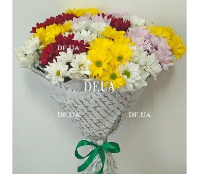 Bouquet of 15 chrysanthemums - view 4