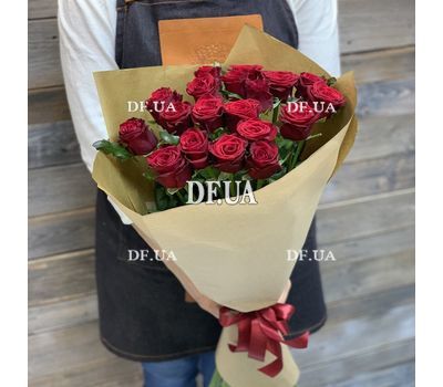 Букет із 19 червоних троянд - вид 7
