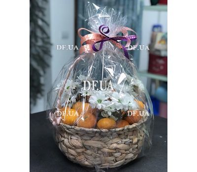 Квіти із фруктами в кошику - вид 3