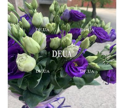 A bouquet of blue eustoma - 1