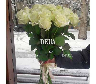 Букет 19 белых роз - вид 8
