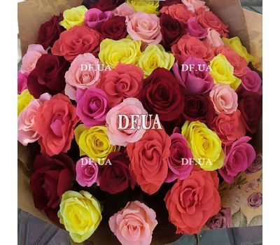 Bright bouquet roses - view 4