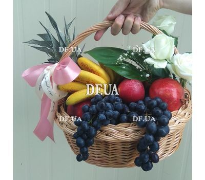 Basket with fruits and flowers 4