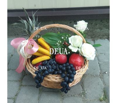Basket with fruits and flowers 5