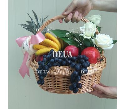 Basket with fruits and flowers 6
