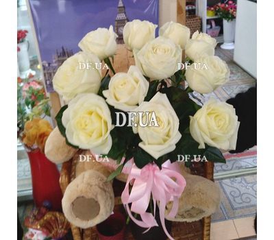 11 білих троянд - вид 4