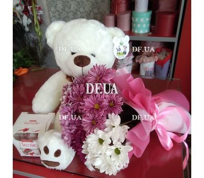 White Teddy Bear 1 m 3
