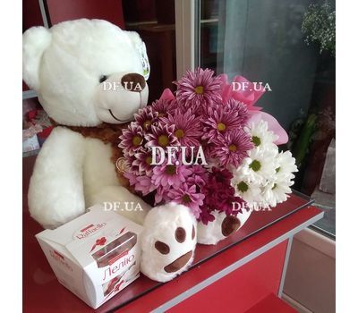 White Teddy Bear 1 m 4
