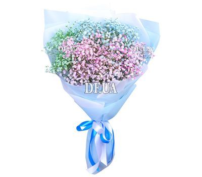 Bouquet of colored gypsophila