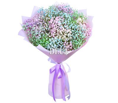 Bouquet of 19 colorful gypsophila