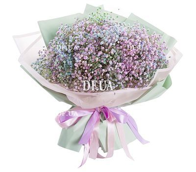 Bouquet of rainbow gypsophila