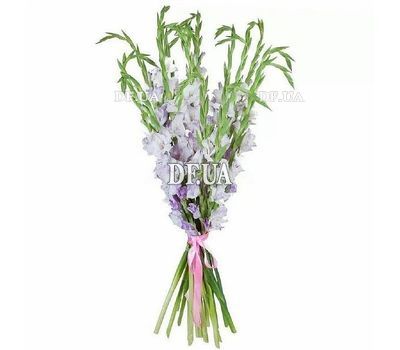 Bouquet of 17 purple gladioli