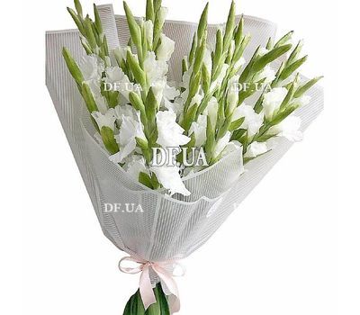 Bouquet of white gladiolus