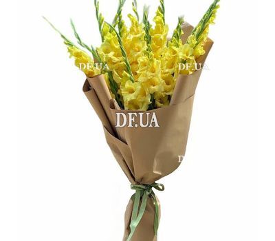 Bouquet of yellow gladiolus