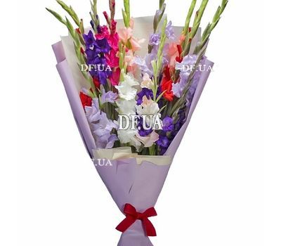 Original bouquet of gladioli