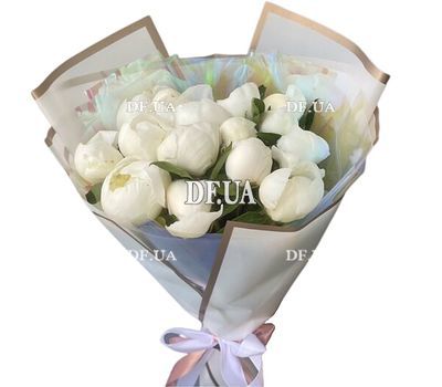 15 white peonies