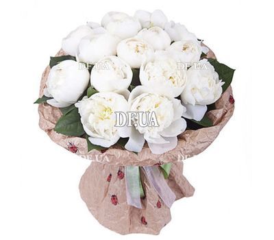 19 white peonies