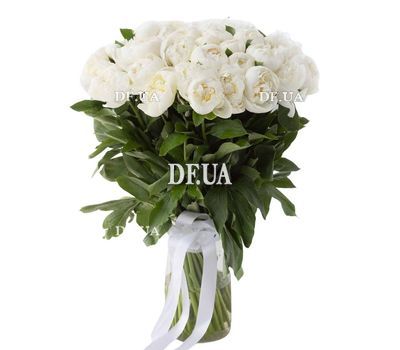 51 white peonies