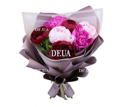 7 mixed color peony