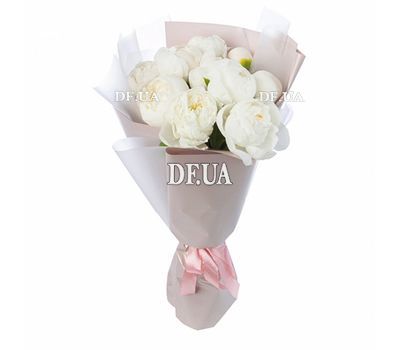 Bouquet of 11 white peonies
