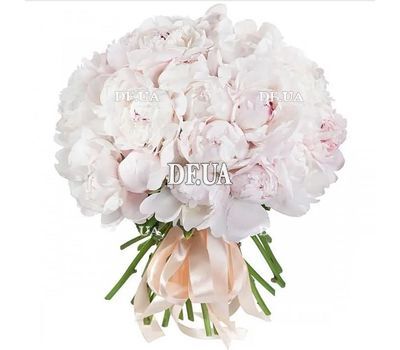 25 white peonies