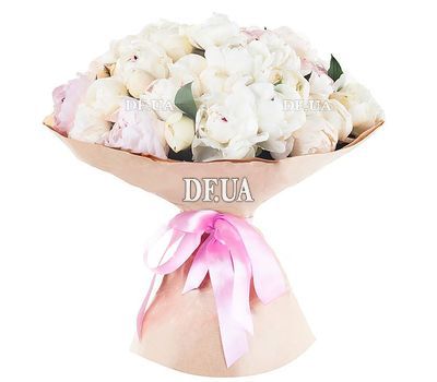 35 white peonies