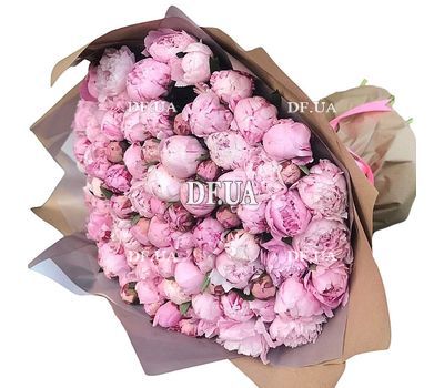 Lush bouquet of peonies