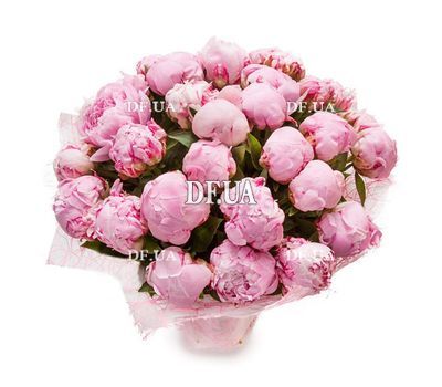 Stylish bouquet of peonies