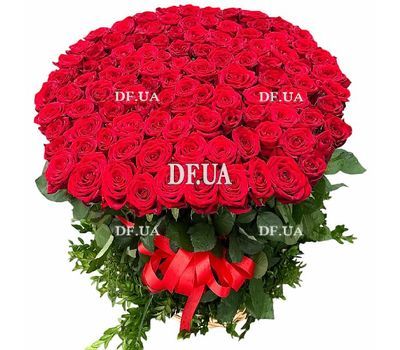 Basket of roses happy birthday