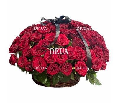 Корзина на похороны из роз