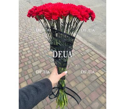 Funeral bouquet of 20 red carnations