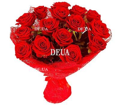 15 red roses